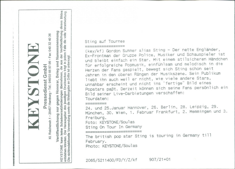 Stitch on tour in Germany - Vintage Photograph