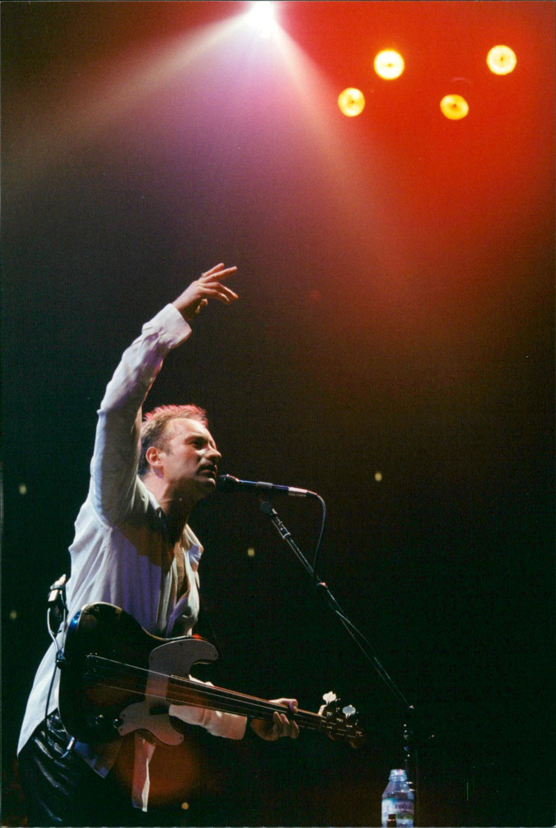 Sting gives a concert in Oslo Spectrum - Vintage Photograph