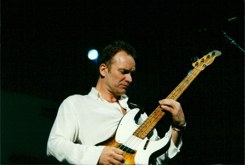 Sting gives a concert in Oslo Spectrum - Vintage Photograph