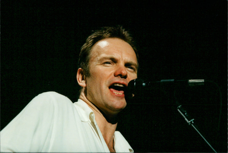 Sting gives a concert in Oslo Spectrum - Vintage Photograph