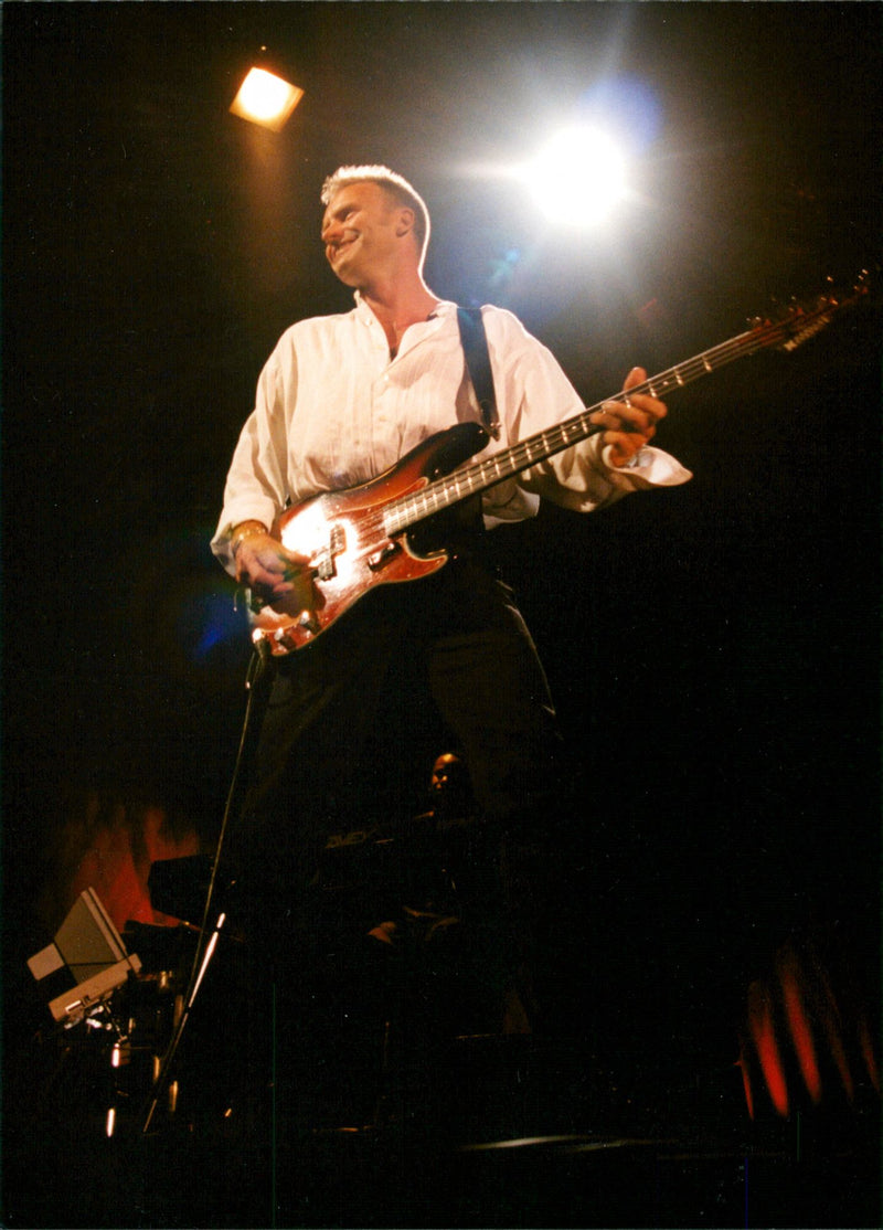 STING in concert at the Globe - Vintage Photograph