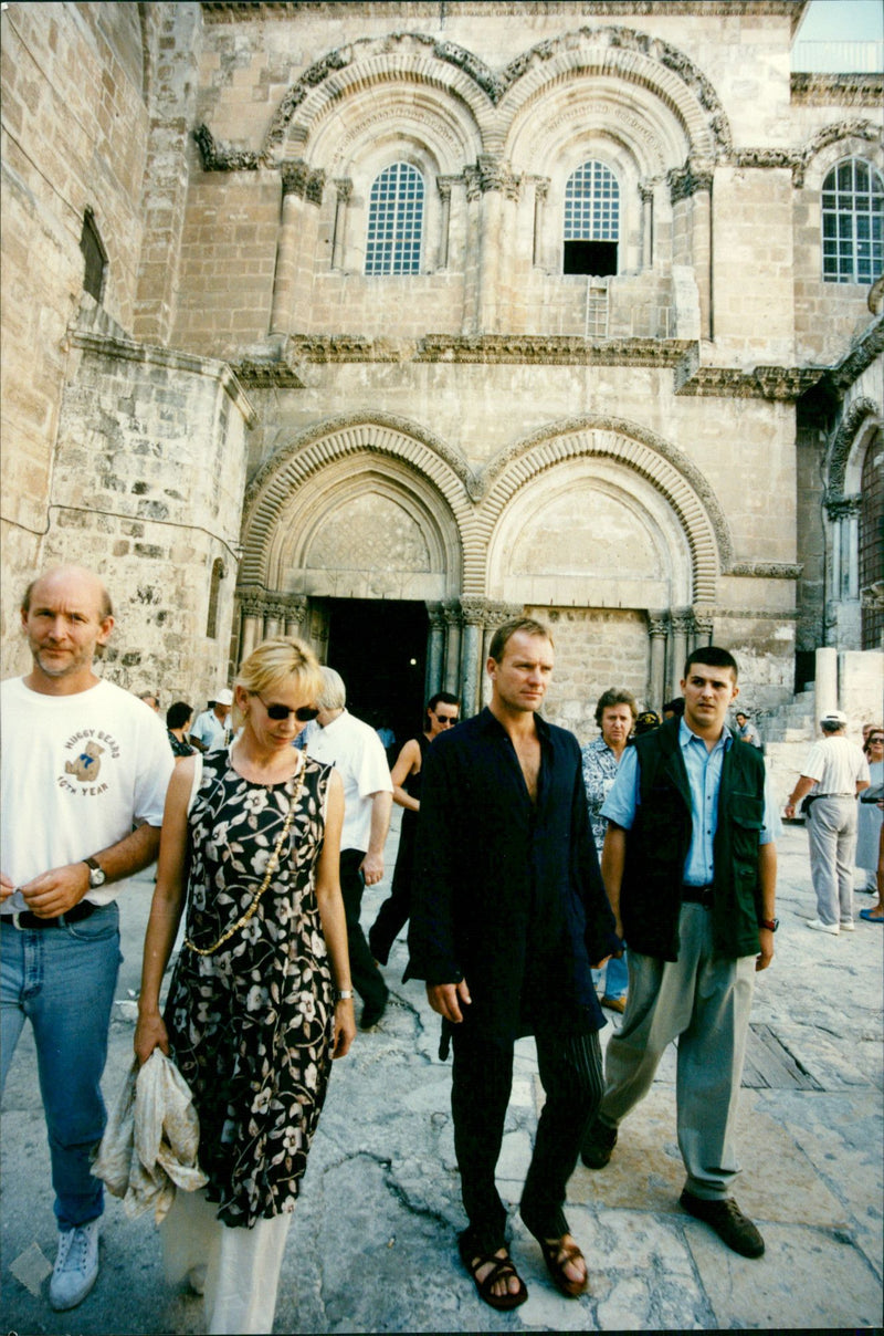 Sting and Trudy Styler in Jerusalem - Vintage Photograph