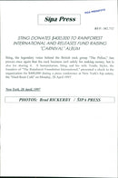 Sting - Vintage Photograph