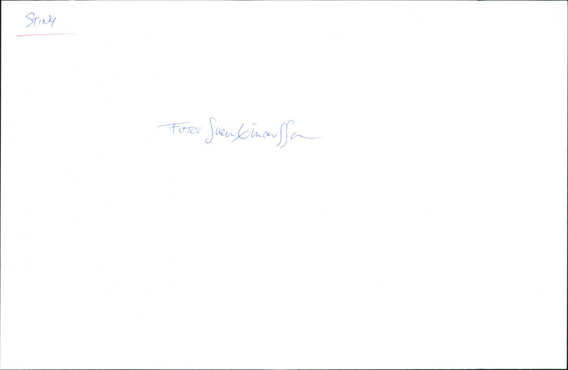 Sting - Vintage Photograph