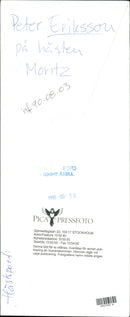 Peter Eriksson, Equestrianism - Vintage Photograph