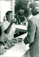 Food writer Marianne Sandberg during the SvD days at GrÃ¶na Lund - Vintage Photograph