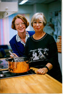 The food writers Ingrid Eriksson and Marianne Sandberg - Vintage Photograph