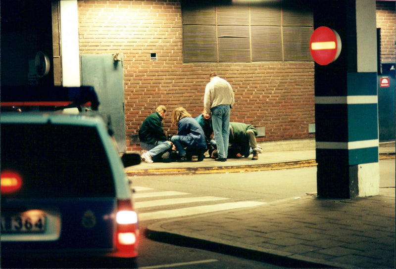 1998 TELEPHONE MURDER SWEDEN THOMAS RESPONSIBLE IMAGE DELIVERY BLFS CODE CON - Vintage Photograph