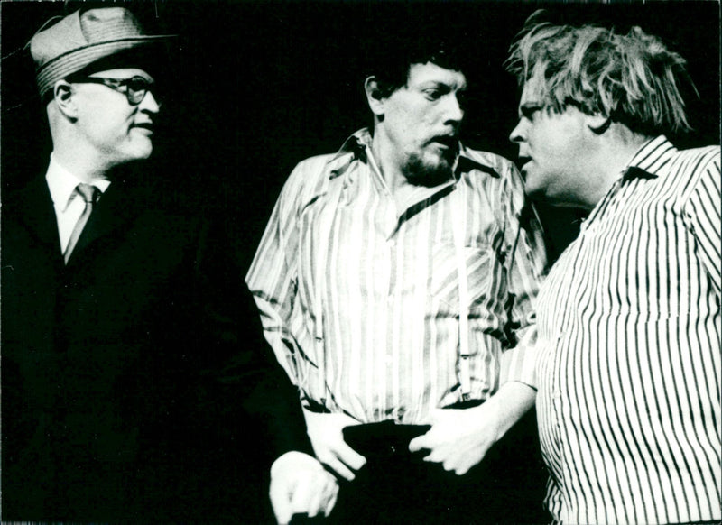 Povel Ramel, Svante Thuresson and Sune Mangs in "Musical Paste" at the IdÃ©on theater - Vintage Photograph