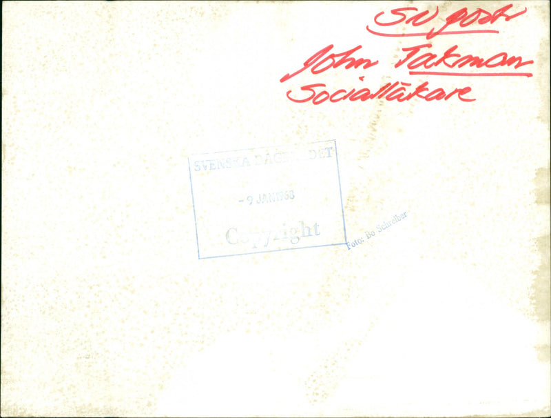 LAKER JOHN SUGO CYNIGHT TAKM WRITER SOCIAL ENGLISH DAC JANIS - Vintage Photograph