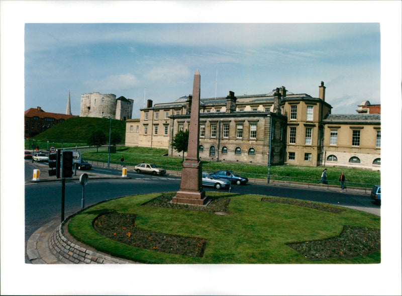 Law Courts alongside the Castle Keep, York - Vintage Photograph