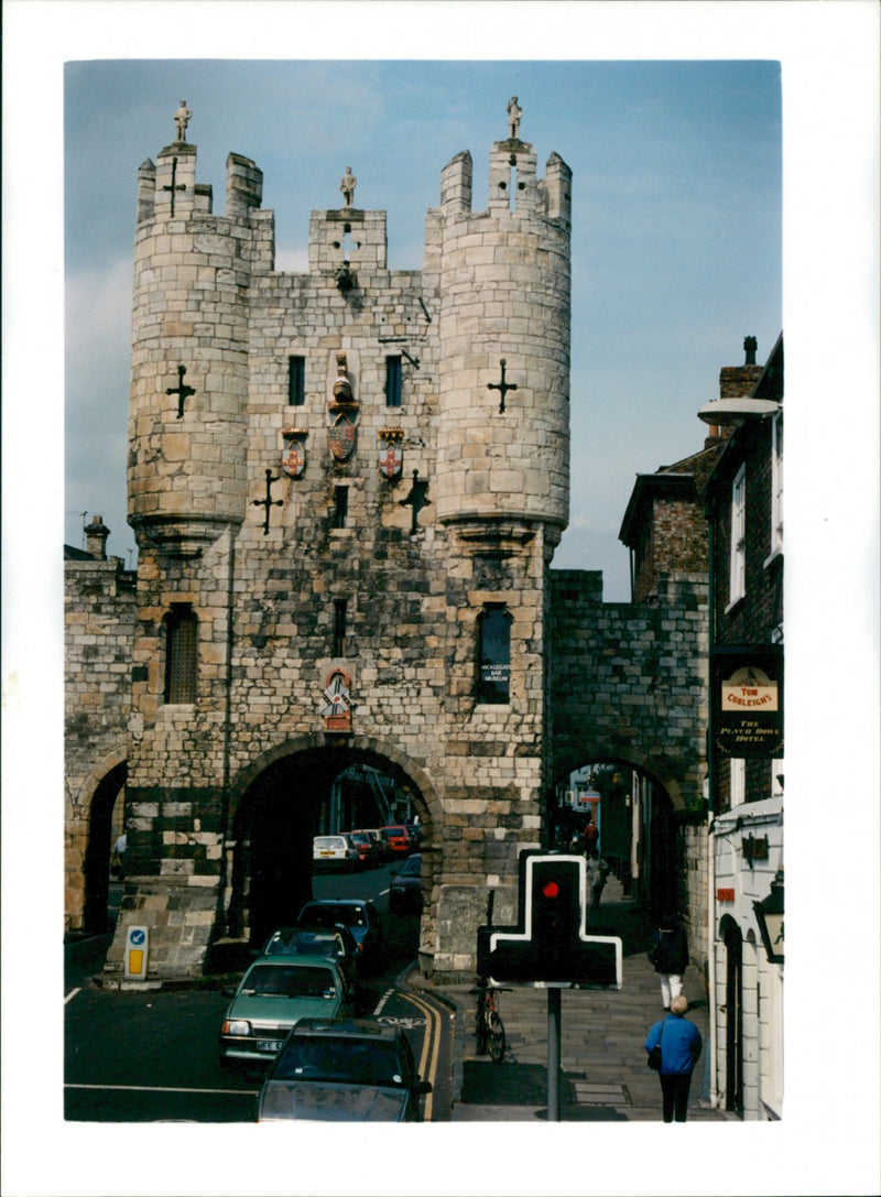 Portal to Micklegate Bar and Museum, York - Vintage Photograph