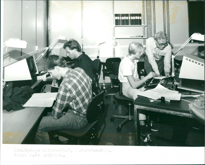 Computer Science Students - Vintage Photograph