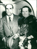 Juan Ramon JimÃ©mez, Nobel Laureate in Literature 1956 with husband Zenobia - Vintage Photograph