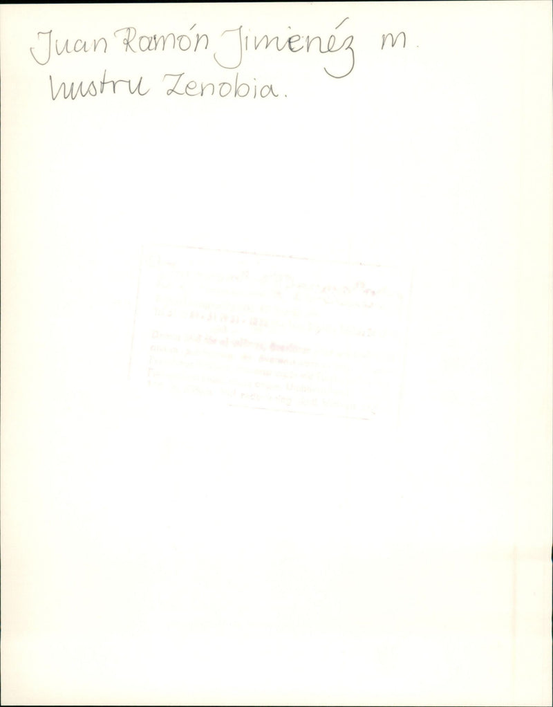 Juan Ramon JimÃ©mez, Nobel Laureate in Literature 1956 with wife Zenobia - Vintage Photograph