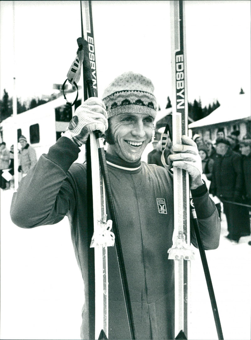 Benny Sodergren, Swedish cross-country skier - Vintage Photograph