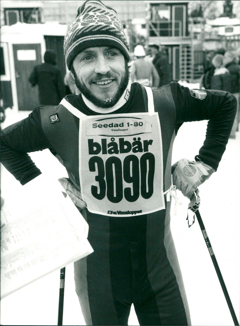 Benny Sodergren, Swedish cross-country skier - Vintage Photograph