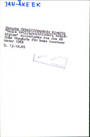 Jan-Åke EK - Vintage Photograph