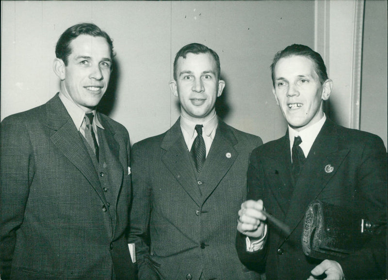 Ingvar Ericsson Ragnar Andersson and John W.Stolt - Vintage Photograph