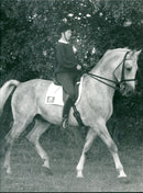 Ulla Håkansson, Swedish equestrian. - Vintage Photograph