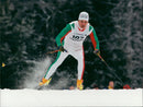 Niklas Jonsson, Swedish cross-country skier. - Vintage Photograph