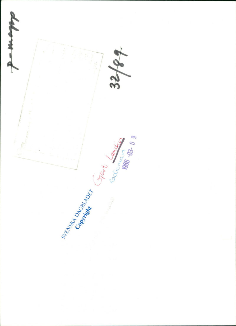 1986 LAUCH DAIBLADED ENGLISH FOLDER GERT POET - Vintage Photograph