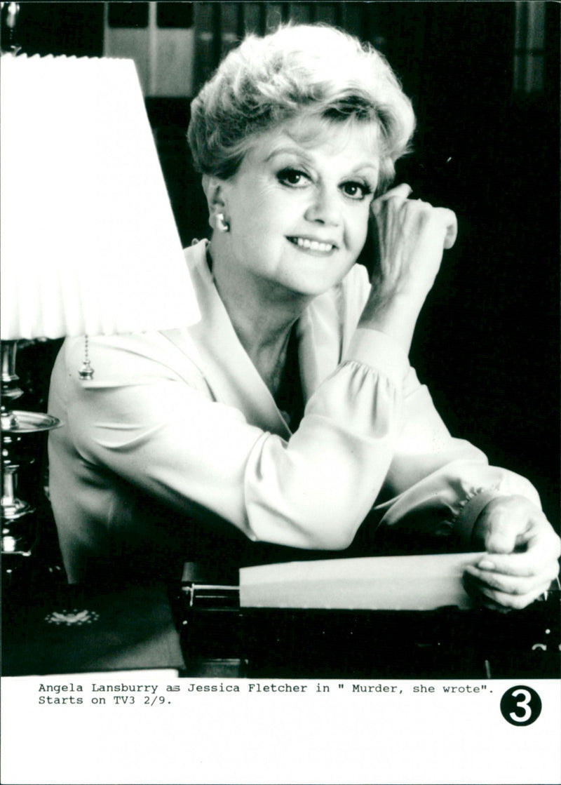 Angela Lansbury as Jessica Fletcher in "Murder, she wrote" - Vintage Photograph