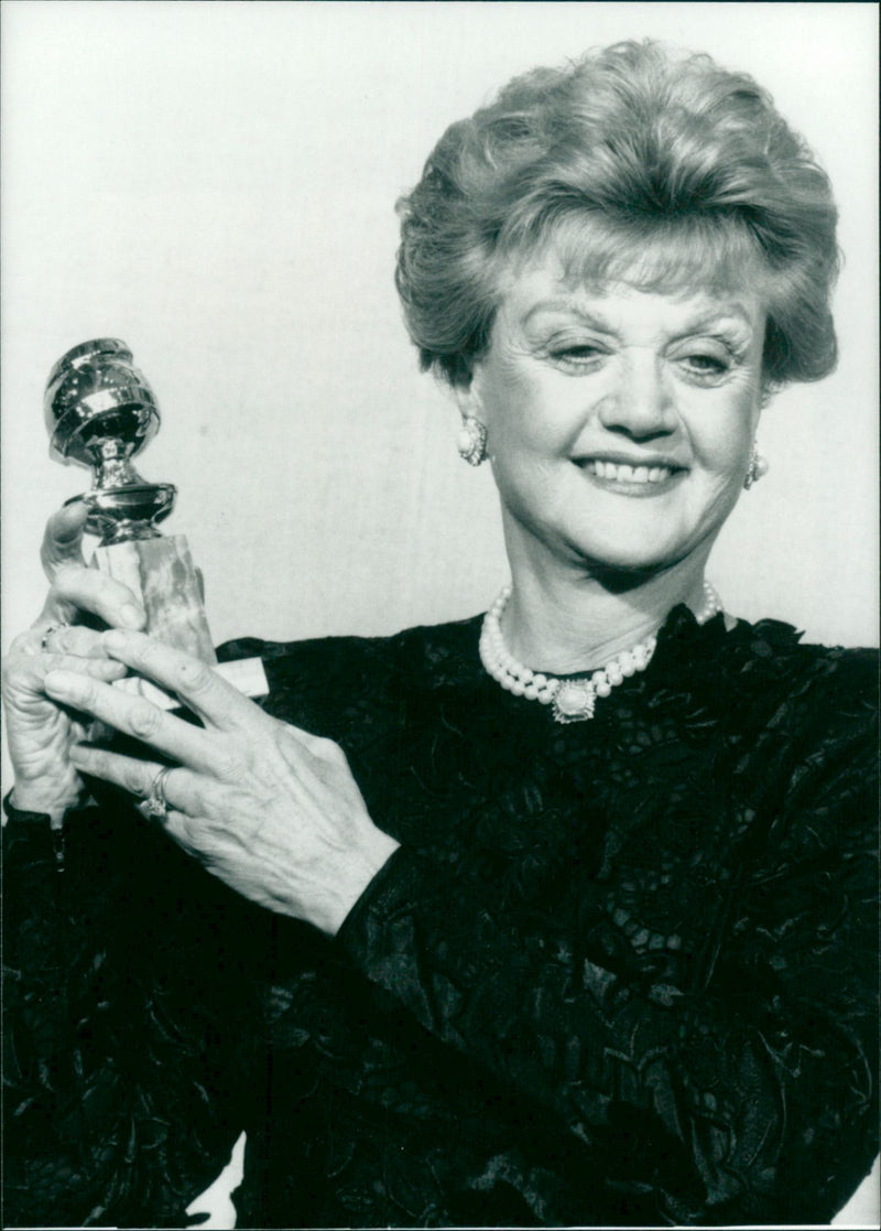 Angela Lansbury at the Golden Globe Awards - Vintage Photograph