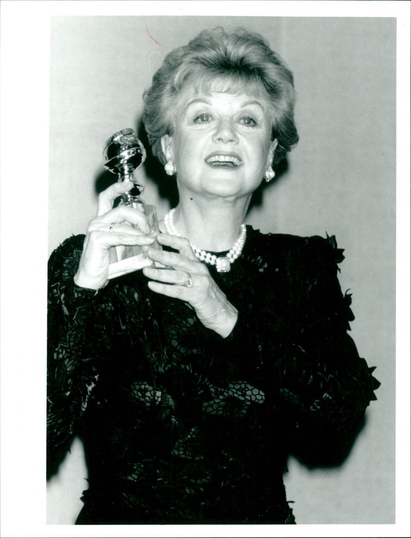 Angela Lansbury at the Golden Globe Awards - Vintage Photograph