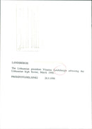 1990 LITHUANIAN SOVIET UAL ADDESS LEIF JANSSON POLAR PRESIDENT PRIZE MUSIC - Vintage Photograph