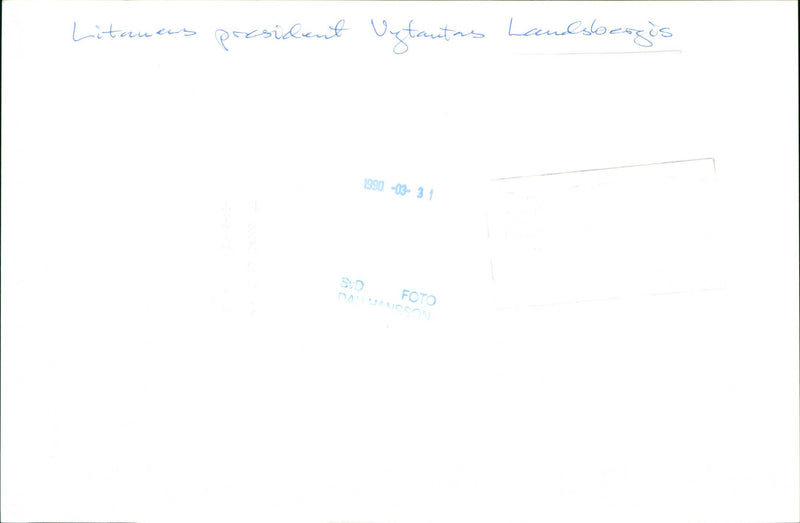 1990 LANDSBEGD VYTAUTAS PHOTO LEIF JANSSON PRESIDENT POLAR PRIZE MUSIC - Vintage Photograph