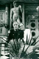 Tommy Nilson and Olle Johansson who participate in the musical La Cage Aux Folles - Vintage Photograph