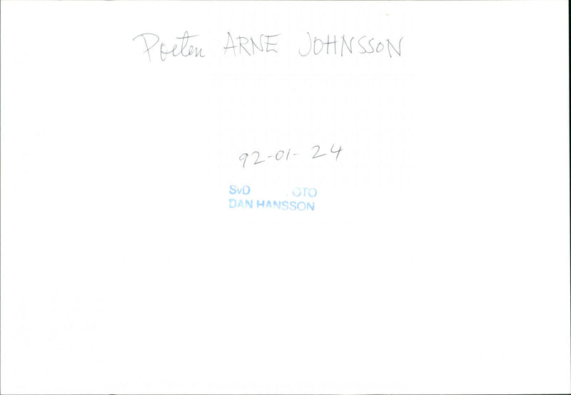 The poet Arne Johnsson - Vintage Photograph