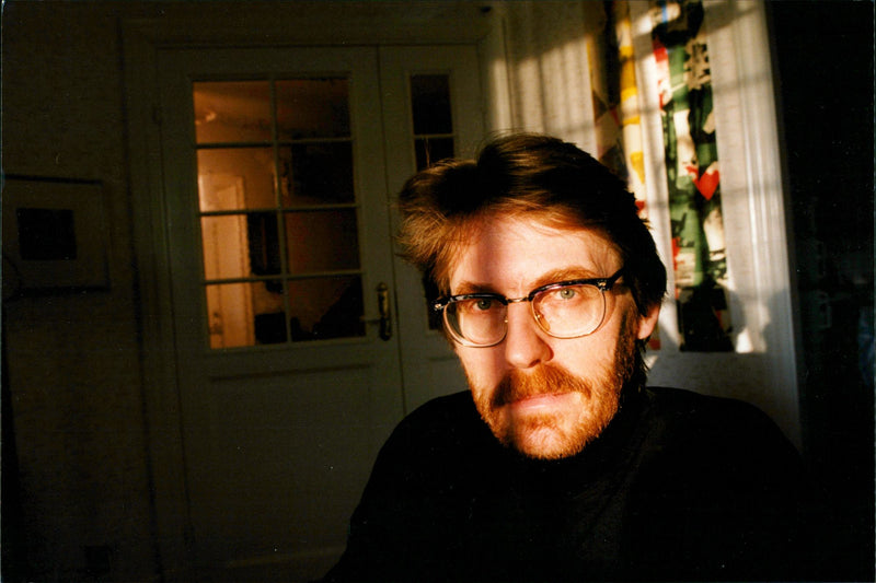 The poet Arne Johnsson in Lindesberg - Vintage Photograph