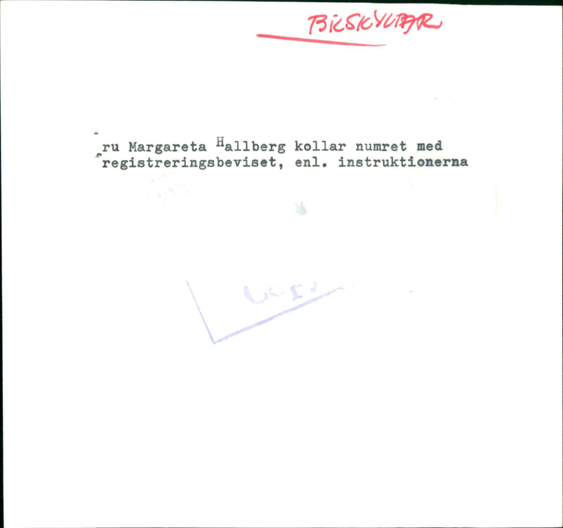 Cars Number plates - Vintage Photograph