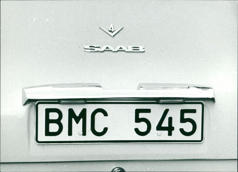 Cars Number plates - Vintage Photograph