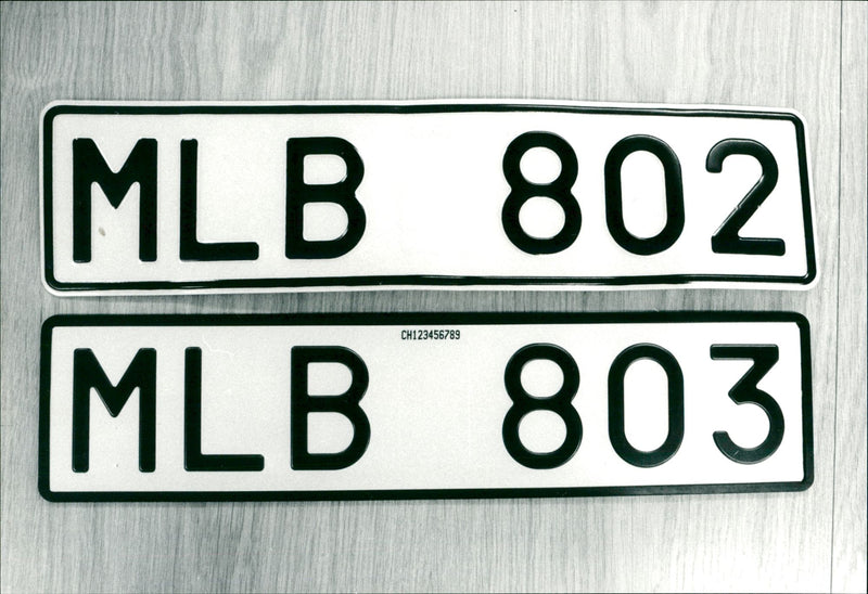 Cars General Registration - Vintage Photograph