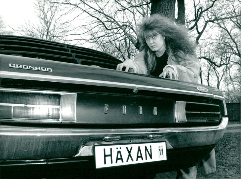 Cars registration plates - Vintage Photograph