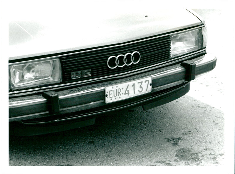 Cars Registration plate - Vintage Photograph