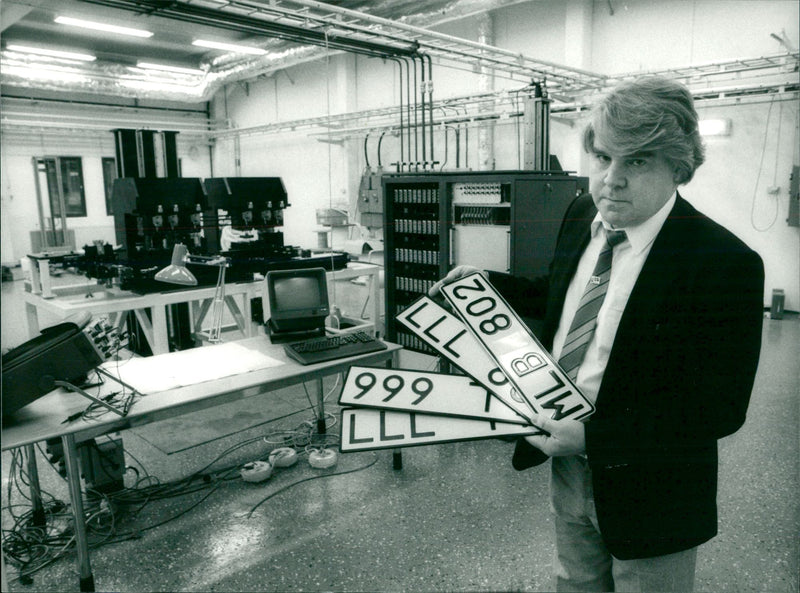 Cars license plates - Vintage Photograph