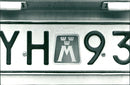 Cars Number plates - Vintage Photograph
