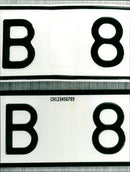 CARS  GENERAL Registration signs - Vintage Photograph