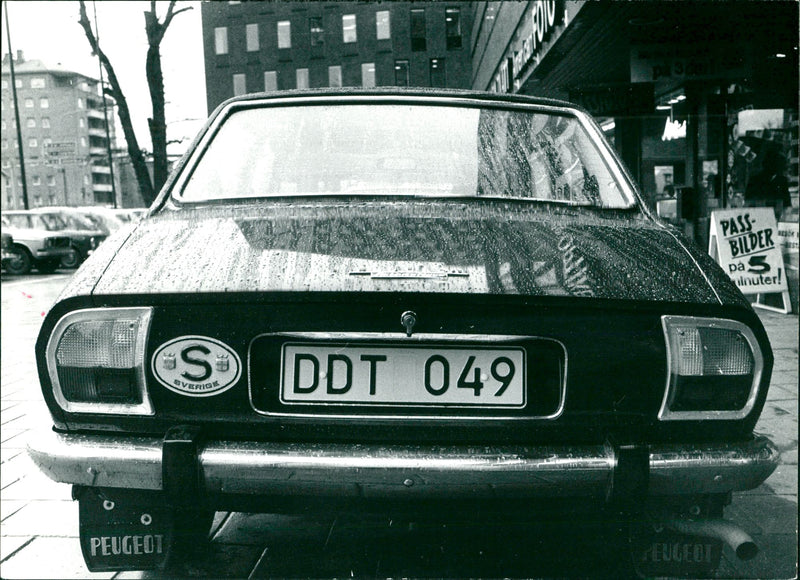 Cars Number plates - Vintage Photograph