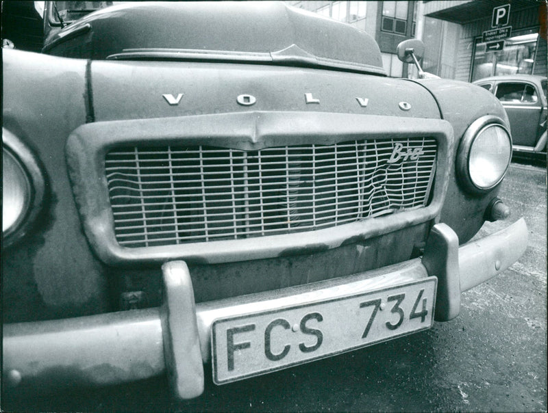 Real Cars Number plates - Vintage Photograph