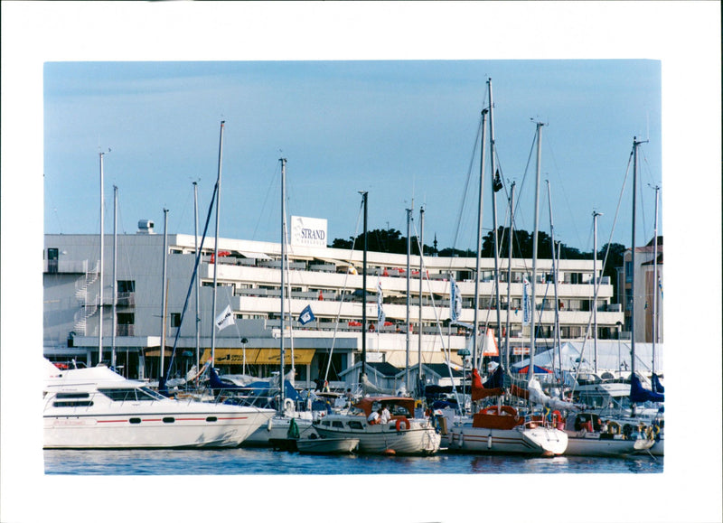 Borgholm harbor, Öland - Vintage Photograph