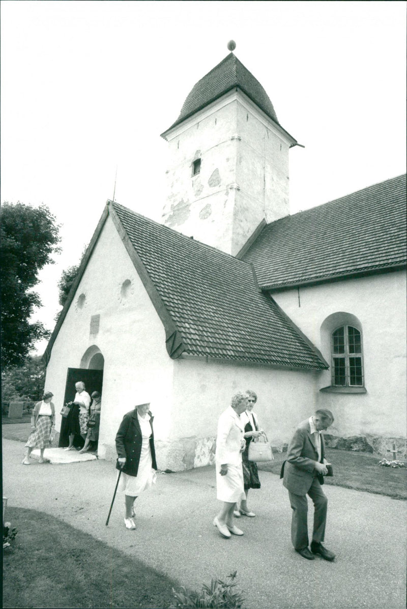 Yttergran Road Church - Vintage Photograph