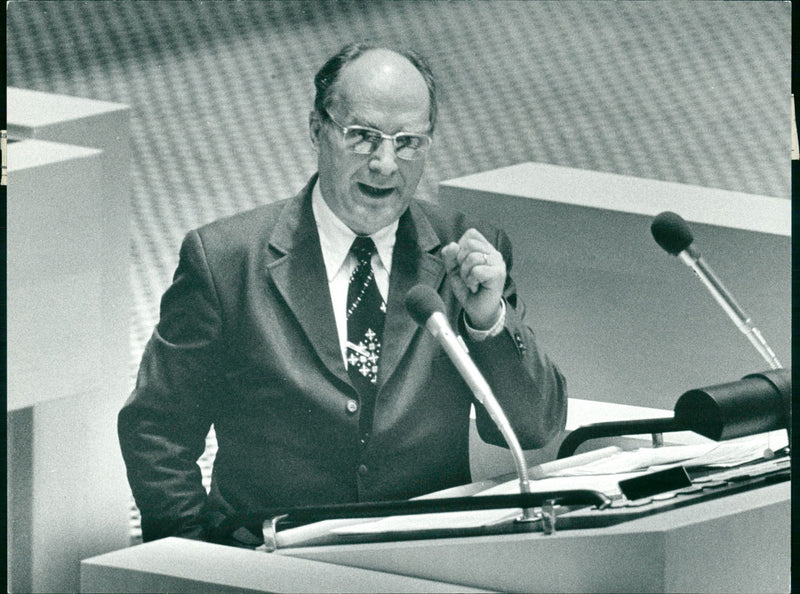 Minister of Industry Rune Johansson - Vintage Photograph