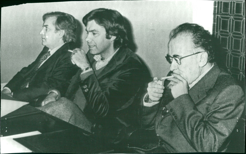 Felipe Gonzalez, Santiago Carrillo and Anton Canellas - Vintage Photograph