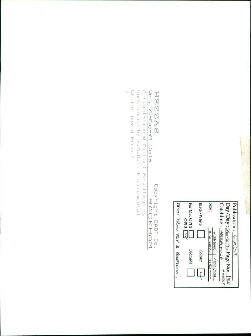 WHITE MICHAEL BLACK WRITER DAVID - Vintage Photograph