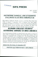 Miss Illinois Katherine Shindle becomes Miss America - Vintage Photograph